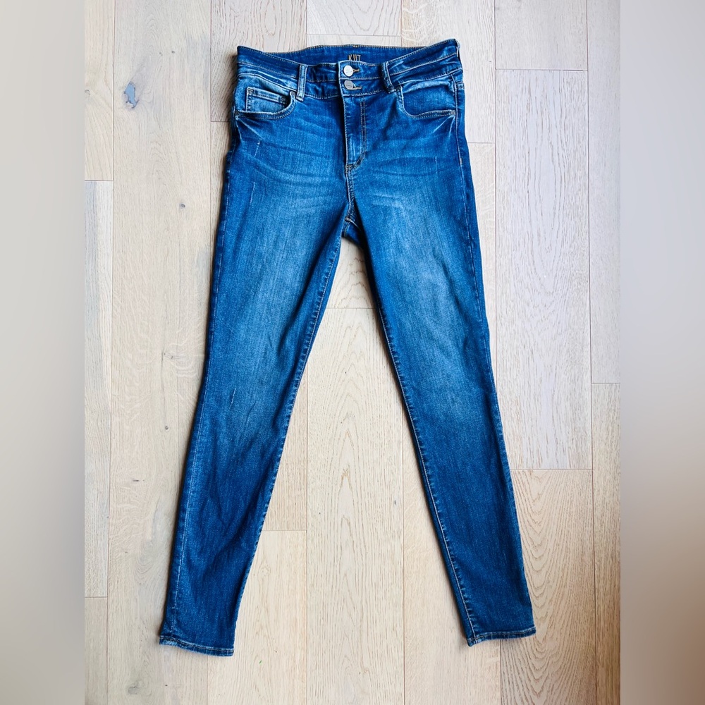 Kut from The Kloth Denim Jeans SZ: 6 High Rise Toothpick Skinny Dark Wash
